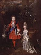 Nicolas de Largilliere Portrait of Prince James Francis Edward Stuart and Princess Louisa Maria Theresa Stuart oil painting reproduction